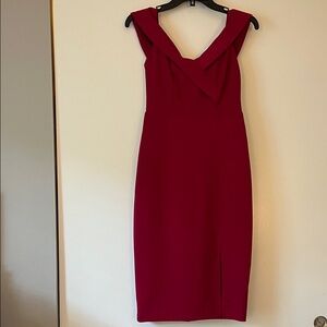 Elegant Magenta Sleeveless Dress
